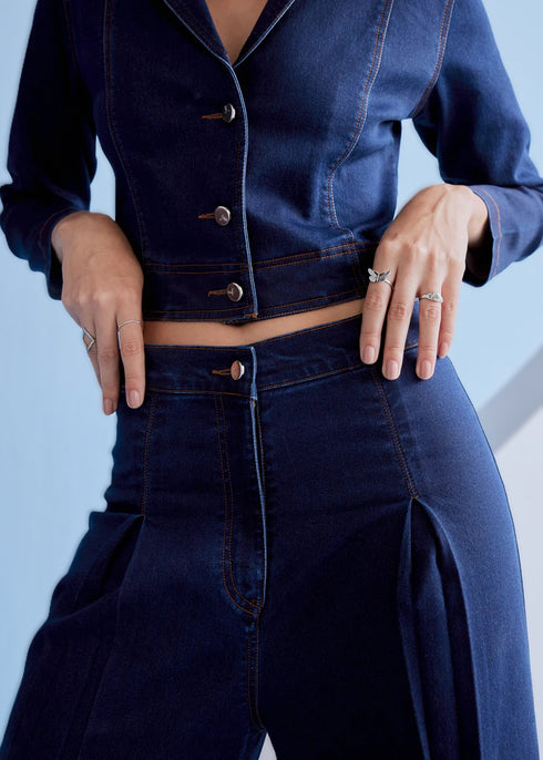 Denim Pant and Top Set